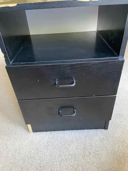 Photo of free Black 2-drawer unit (Bussage GL6) #2