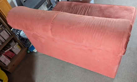 Photo of free Red suede sofa bed (Littledale S9) #3