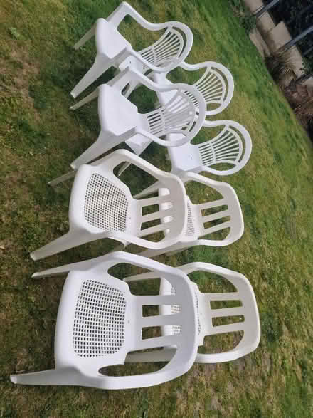 Photo of free Plastic garden chairs (Poole BH14) #2