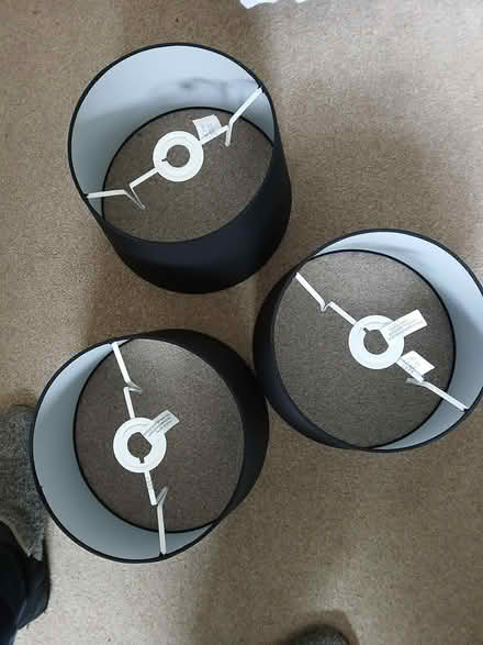 Photo of free 3 x black lampshades (kendal LA9) #2