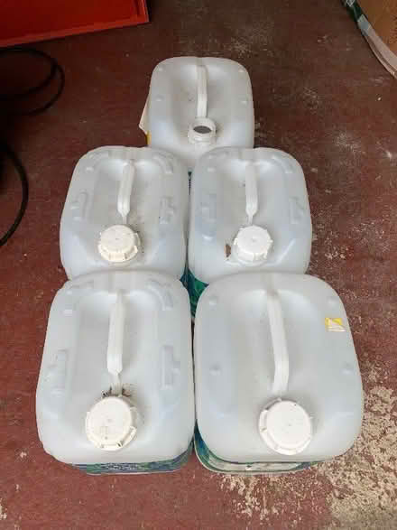 Photo of free 5 empty 20 litre plastic containers (Presteigne LD8) #2