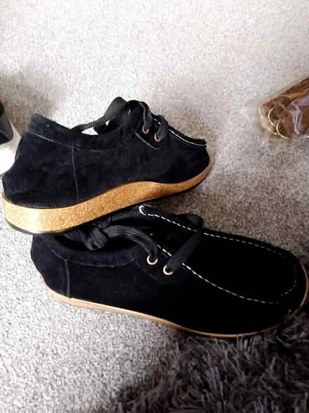 Photo of free Ladies suede lace up shoes (Chesser EH14) #3