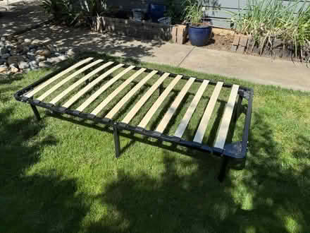 Photo of free Twin bed frame (Foothill expy / St Joseph) #1