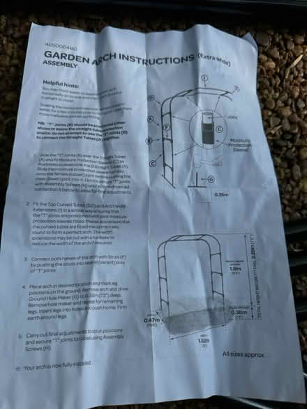Photo of free Garden archway kit 1.9m tall (Crawley Down) #2