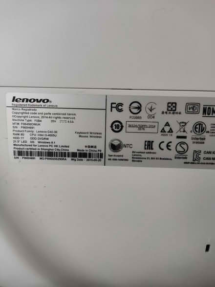 Photo of free Lenovo C40-30 all in one PC (Chobham GU24) #3