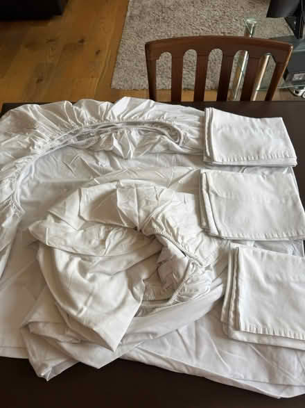 Photo of free 2 Dbl. fitted bed sheets , 3 slips (Wood Farm) #1
