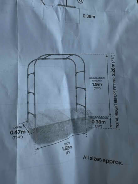 Photo of free Garden archway kit 1.9m tall (Crawley Down) #1