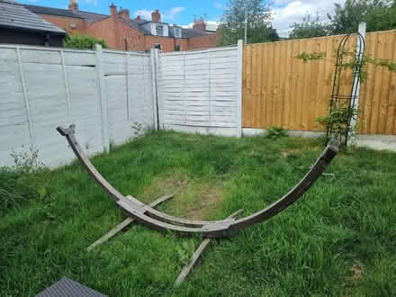 Photo of free Wooden hammock stand (Warwick CV34) #1