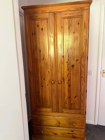 Photo of free Woood wardrobe (Rockingham) #3