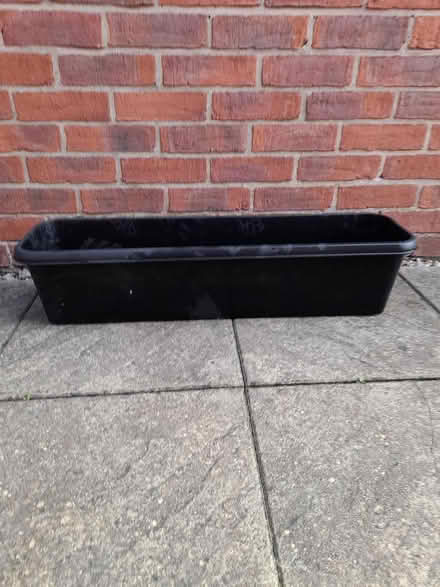 Photo of free Black oblong planter (DE12 6QS) #1