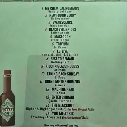 Photo of free Hottest Rock tracks of 2011 CD (Chilton DL17) #2