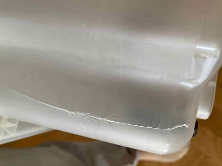 Photo of free Plastic under bed storage box, with wheels and lid (Bear Flat) #2