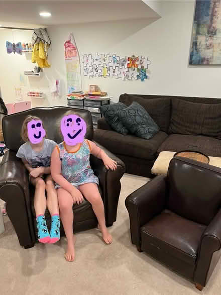 Photo of free Matching adult and child armchairs (Kensington) #1