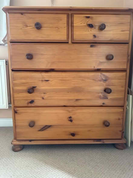 Photo of free Pine chest of draws (Bromsgrove B60) #2