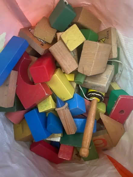 Photo of free Wooden bricks (Cashes Green, Stroud.) #1