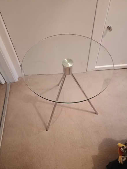 Photo of free Two round glass side tables (Bury BL9) #2