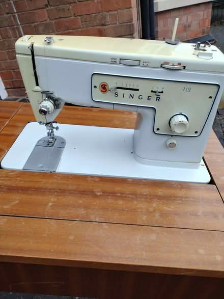 Photo of free Singer sewing machine and table (Barnard's Green WR14) #2