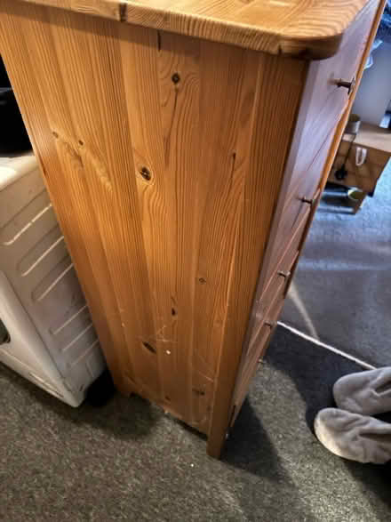Photo of free Tallboy chest of drawers (WD17 Nascot wood) #2