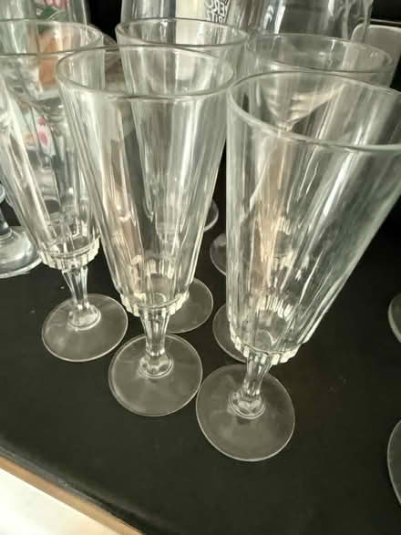 Photo of free 5 crystal flutes (PO21 Nyetimber) #1