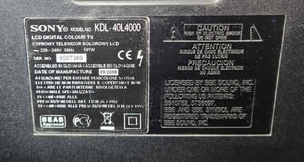 Photo of free Sony KDL-40L4000 TV (Roundwood AL5) #4