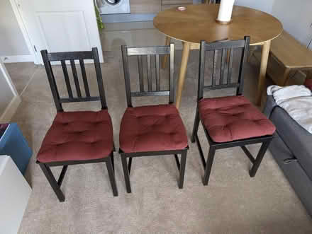 Photo of free 3 dining chairs (SE10 9JP) #1