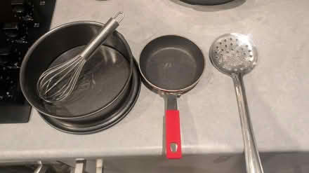 Photo of free Baking Tray, Sieve, Pan & Spatula (E17) #1