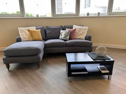 Photo of free L-Shaped Sofa (Grey Blue) (Sw6) #1