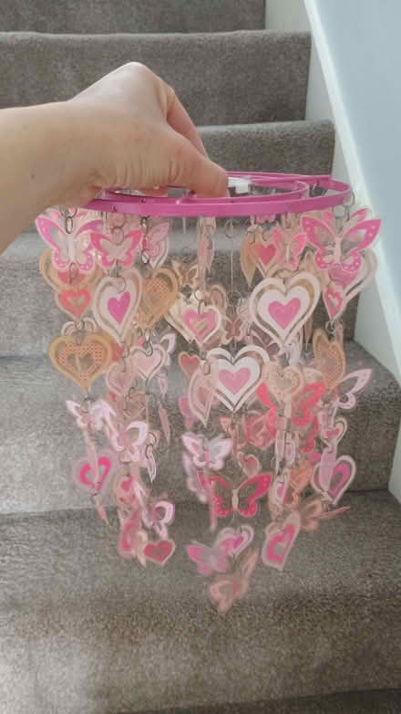 Photo of free Pink heart lamp shade (Garden City OX5) #1