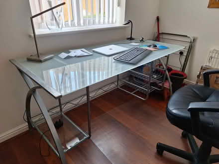 Photo of free Glass Desk Metal Frame (CM2 Great Baddow) #1