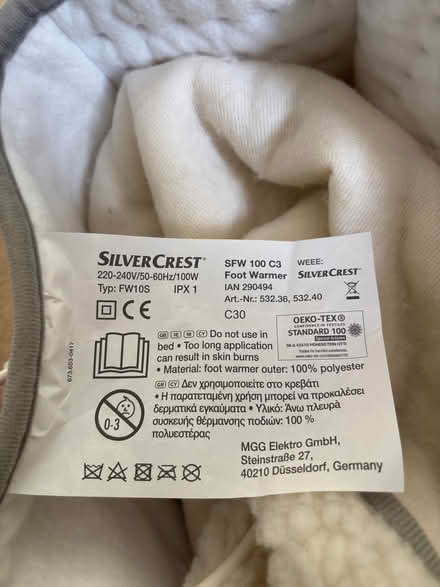 Photo of free Electric foot warmer (Alvaston DE24) #2