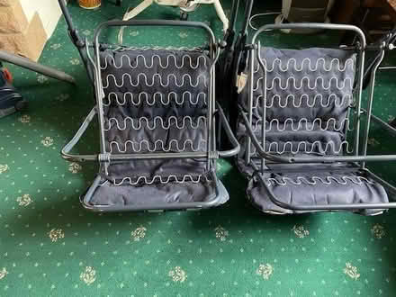 Photo of free Two folding padded chairs (Tideswell SK17) #2