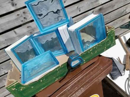 Photo of free Blue glass blocks (Dun Laoghaire A96) #1