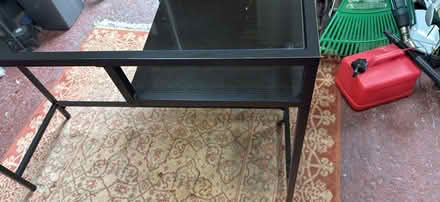 Photo of free IKEA metal desk with glass top (Dromore, BT25) #2