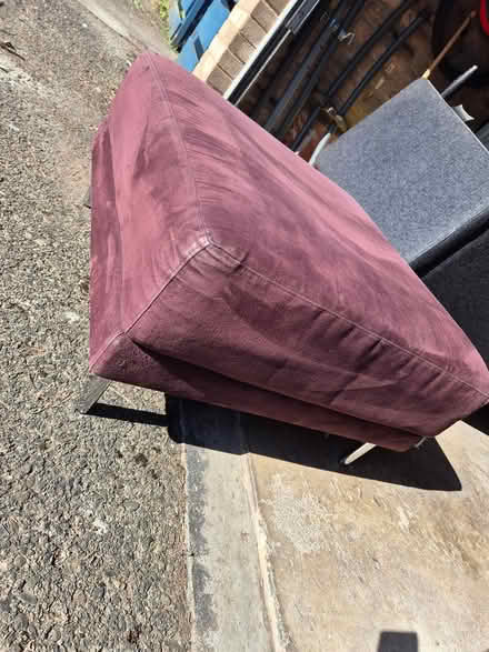Photo of free Habitat Square Footstool Burgundy (Clerwood EH12) #1