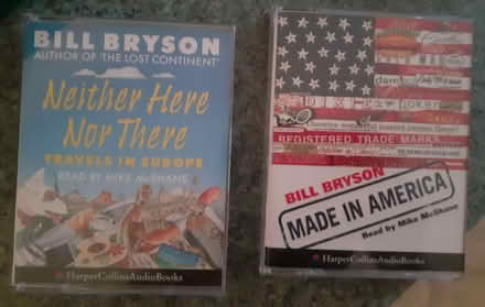 Photo of free x2 Bill Bryson audio cassettes (Surrey Heath GU15) #1