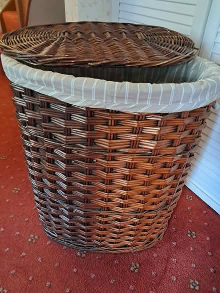 Photo of free Wicker linen basket (Grandborough, cv23 8dn) #3
