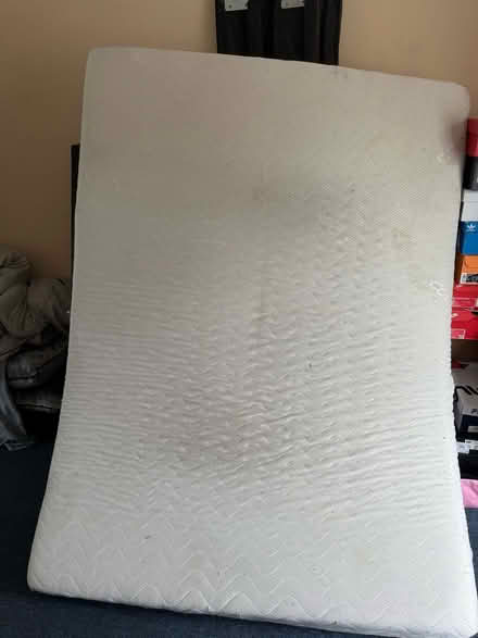 Photo of free Leather double bed with mattress (Saltley B8) #4