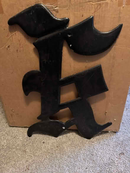 Photo of free large heavy metal letter "K" (Oakhurst North (Aurora)) #1