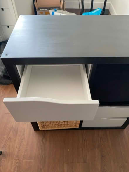 Photo of free IKEA black kallax Shelving Unit (Clapton E5) #2
