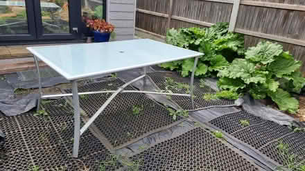 Photo of free Garden Table, Glass Top (CT5) #1