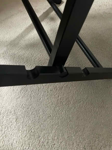 Photo of free Black wooden (deck)chair with arms (Crystal Palace SE19) #2