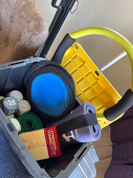 Photo of free Box of random exercise equipment (Monta Vista) #1