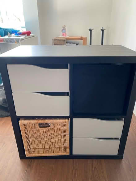 Photo of free IKEA black kallax Shelving Unit (Clapton E5) #1