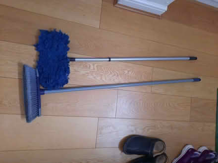 Photo of free Soft Broom and Mop - hardly used (Englefield Green TW20) #1