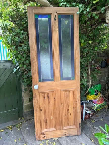 Photo of free Pine glazed door. (Frizinghall BD9) #1