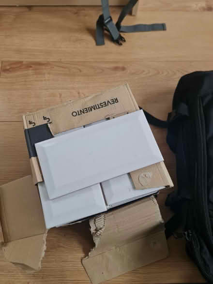 Photo of free White tile single box (Lower Stondon SG16) #1