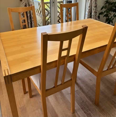 Photo of free Extendable Ikea table plus 8 chairs (Ashley) #2