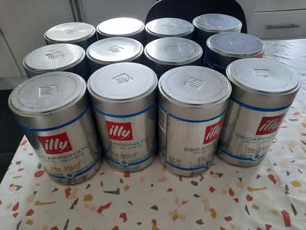 Photo of free 12 illy coffee tins (Englefield Green TW20) #1