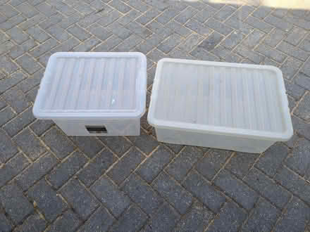 Photo of free Two lidded storage boxes (Cam GL11) #1