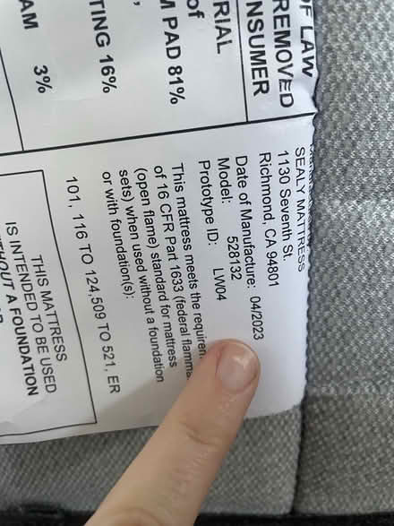 Photo of free Queen mattress + bedframe (Parkview West) #2